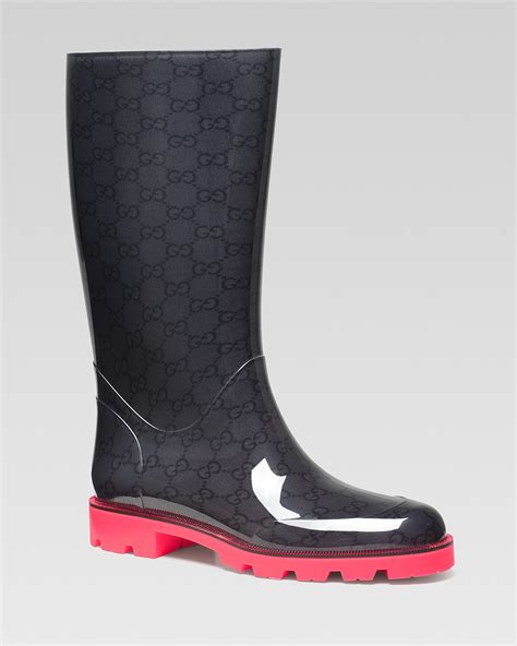 gucci neon rain boots|gucci rain boots for women.